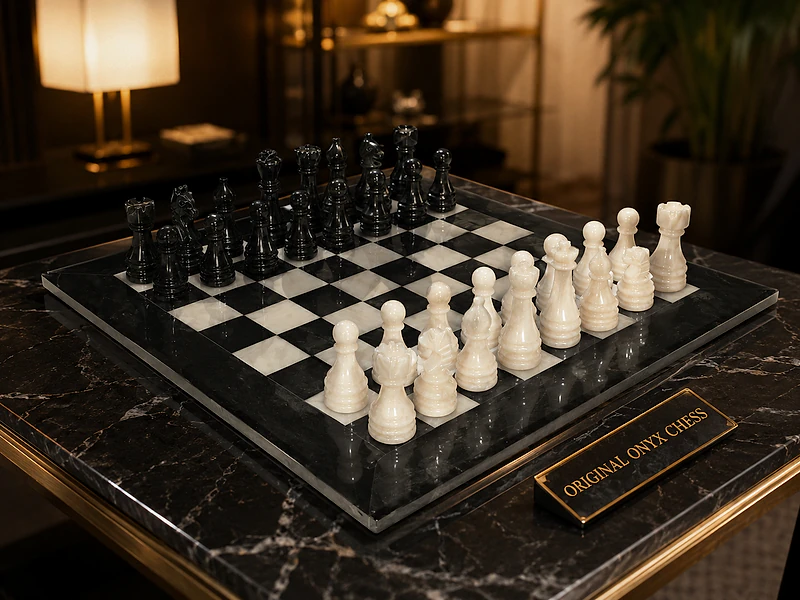Original Onyx Chess For Decoration 40×40cm