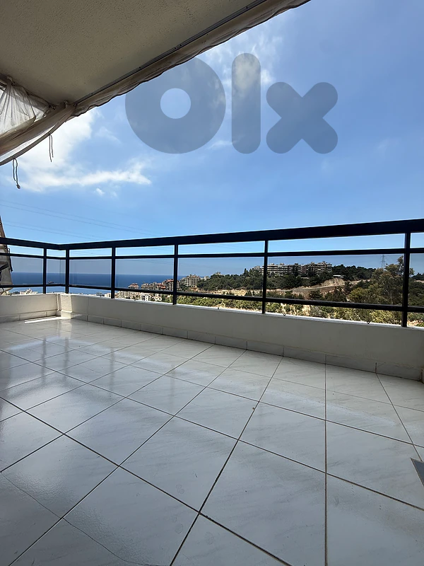 Spacious apartment for rent in Awkar with sea and mountain views.