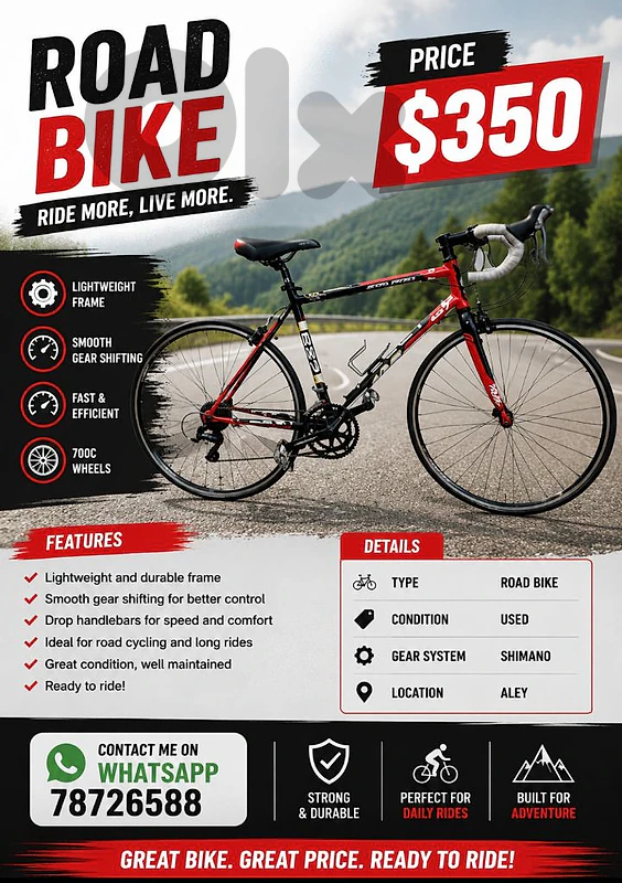Foldable road bike