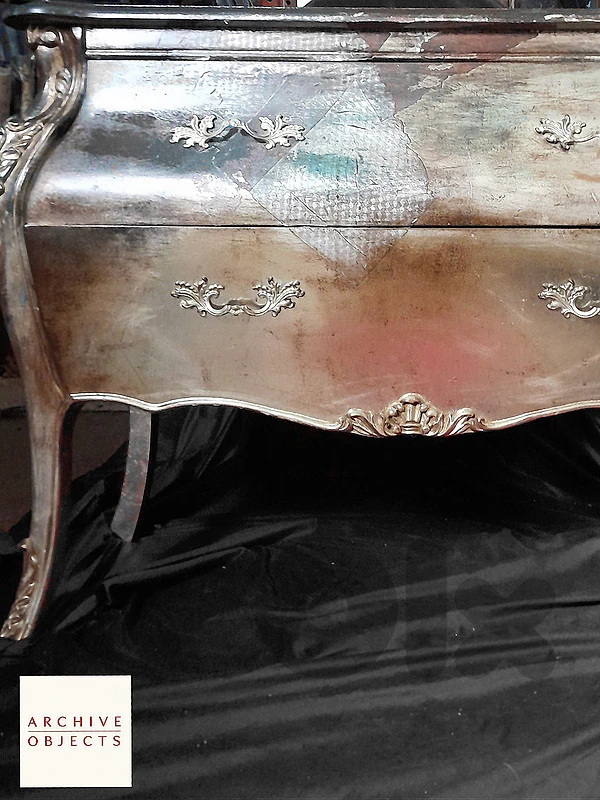 Silver rusted buffet