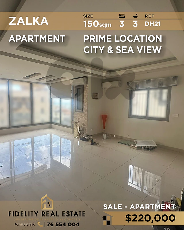 Apartment for sale in Zalka DH21 شقة  للبيع في زلقا