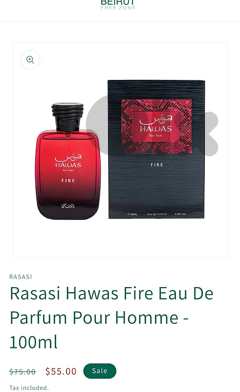 Rasasi Hawas Fire Eau De Parfum Pour Homme - 100ml