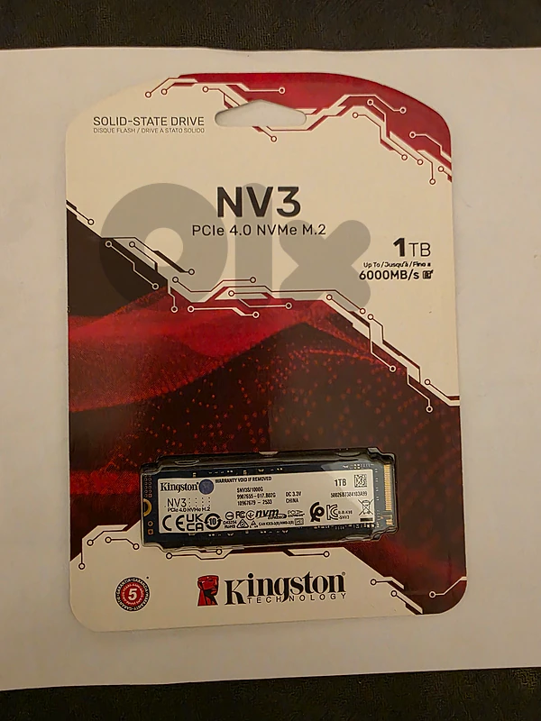 NVME 1 TB KINGSTON NV3 SEALED 6000