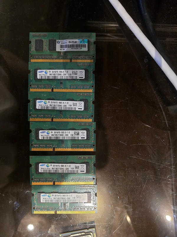 6x 2GB DDR3 ram for laptop