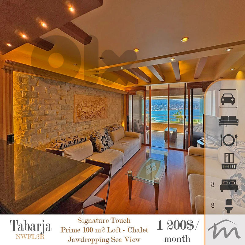 Tabarja | Signature Touch | Rank A 100m² Duplex Loft | Prime Sea Catch
