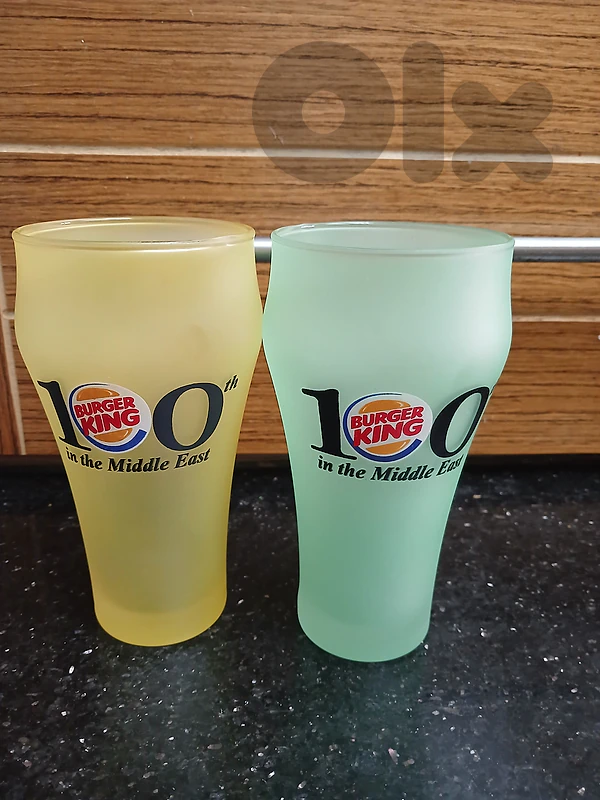 negotiable : 2 collector cups burger king x coca cola