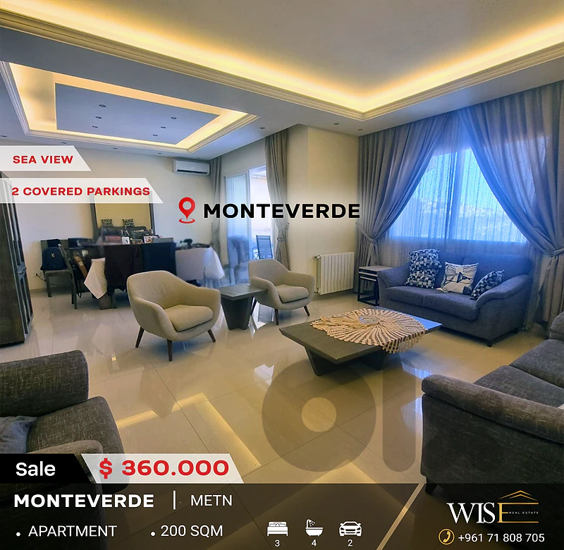 🏠 Stunning 200 SQM Apartment for SALE in Monteverde – Calm Area!