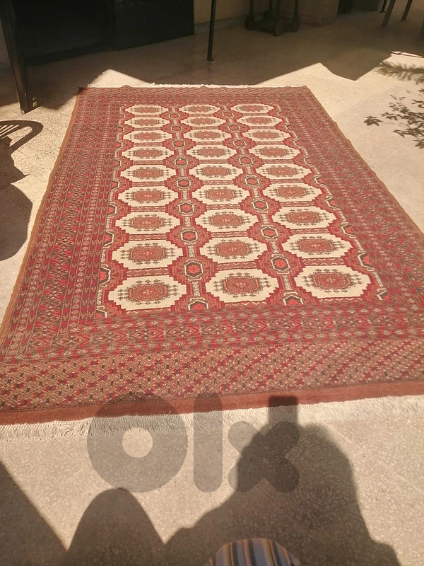 سجاد عجمي بخارة يموت قديم ألوان نباتية بحالة جيدة