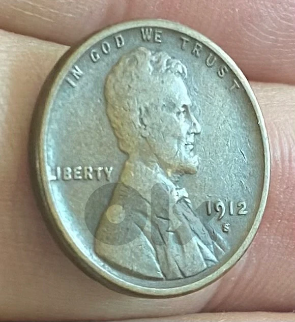 عملة قديمة ١ سنت سنة ١٩١٣ سان فرنسيسكو wheat penny 1912s