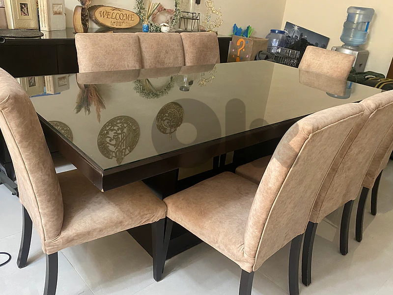 dining table+8 dining chairs