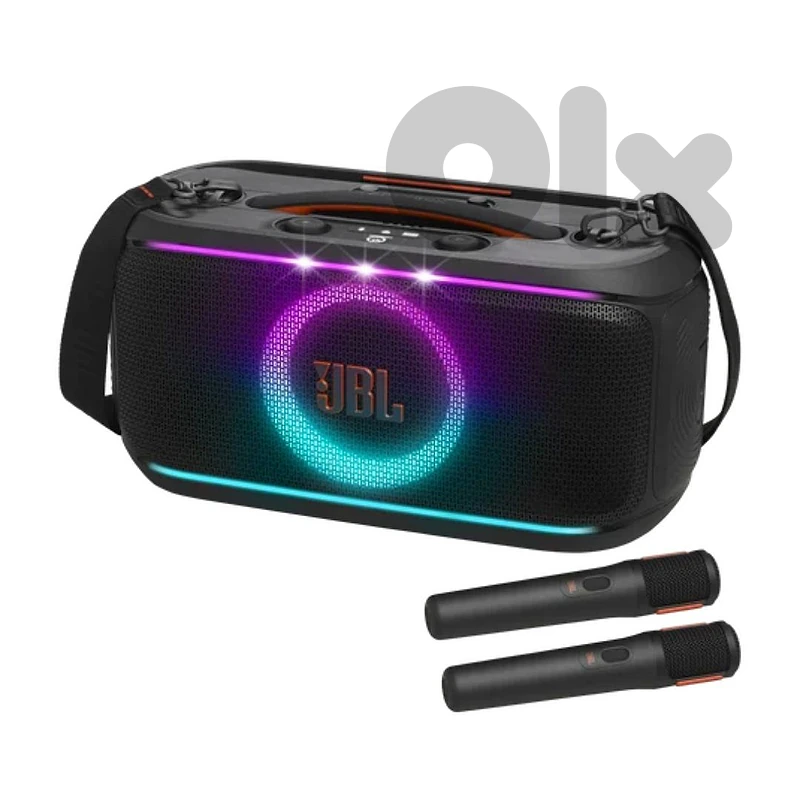 JBL PartyBox On the Go 2 with 2 Wireless Microphones