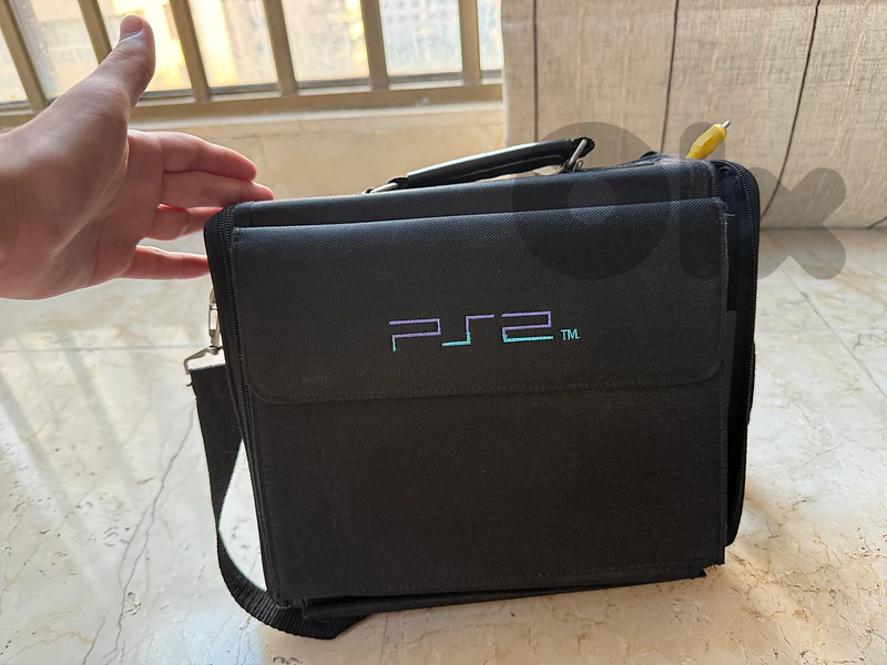 PlayStation 2 (PS2) Console Bundle with Carrying Bag & Cables