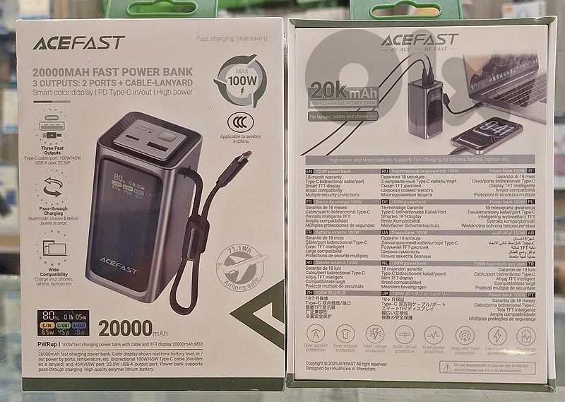 ACEFAST 100W FAST CHARGING POWER BANK