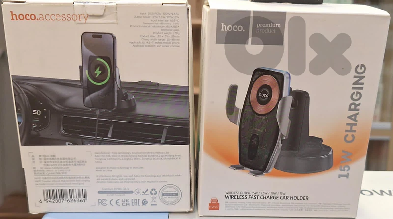 HOCO WIRELESS FAST CHARGE CAR HOLDER 15W CHARGING HW27