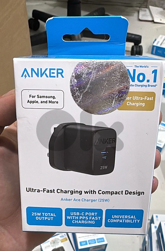Anker 312 usb-c charger 25w 3pin black A2642K11