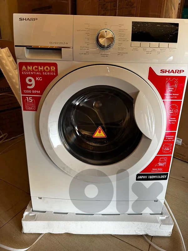 Washer SHARP 9kg White غسالة شارب الأصلية