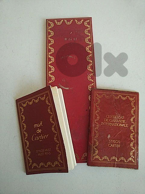 Vintage authentic Must de Cartier certificate - Not Negotiable