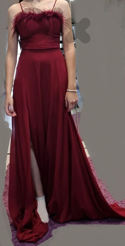 Red/Bordeaux Evening/Prom Dress Maxi