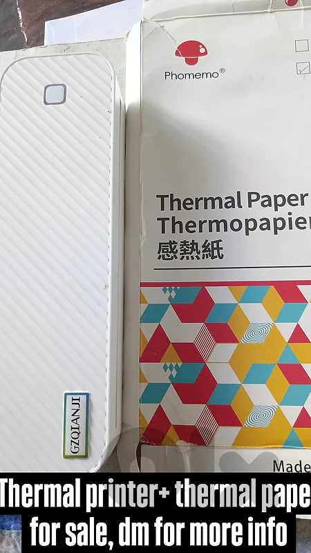 thermal printer with thermal paper