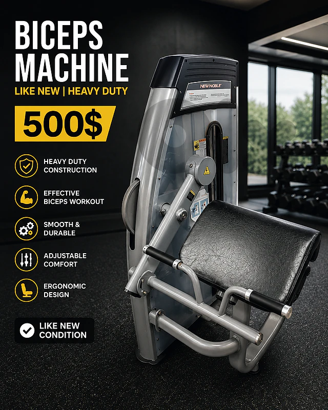 Biceps machine like new heavy duty 500$