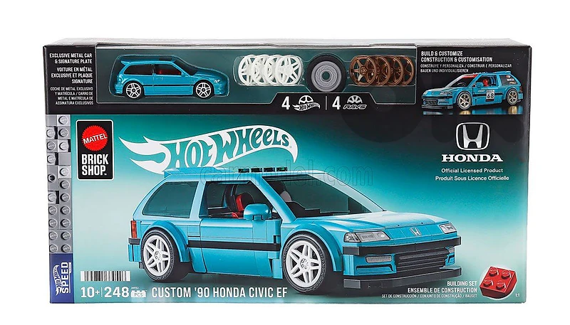 Hot Wheels Custom Honda Civic EF  Plastic building model 1:32
