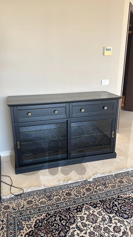 cabinet and mirror for living room