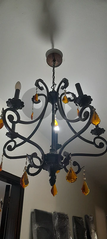 CHANDELIER FER FORGÉ