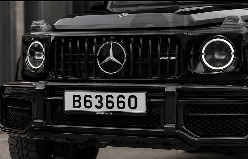 car plate 63660B