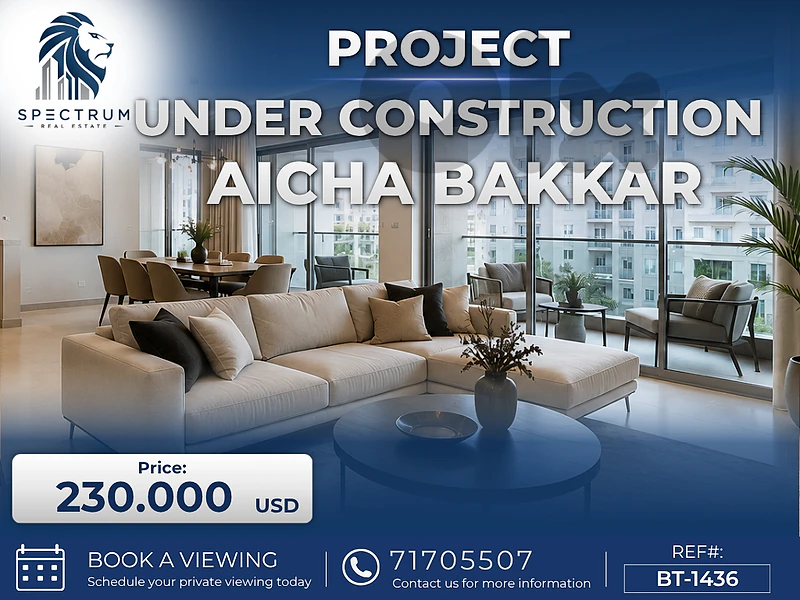 PROJECT UNDER CONSTRUCTION IN AICHA BAKKAR | 25% DP | BT-1436