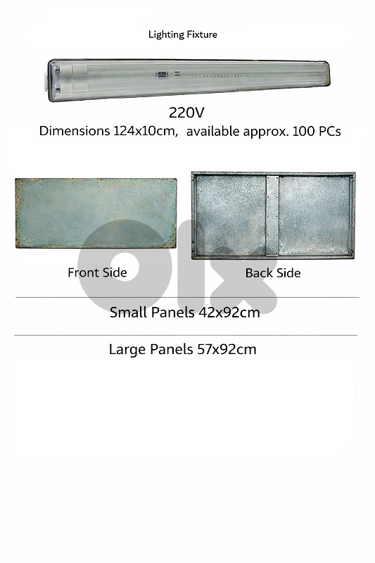 Lighting Fixtures and Metal Shelves