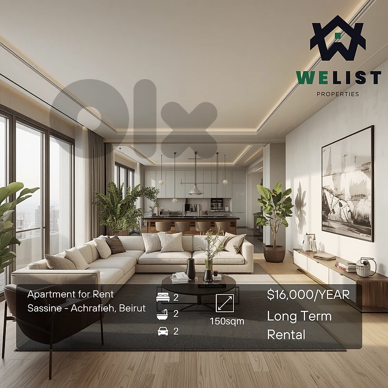 150sqm Apartment for rent in Achrafieh - Sassine, Beirut