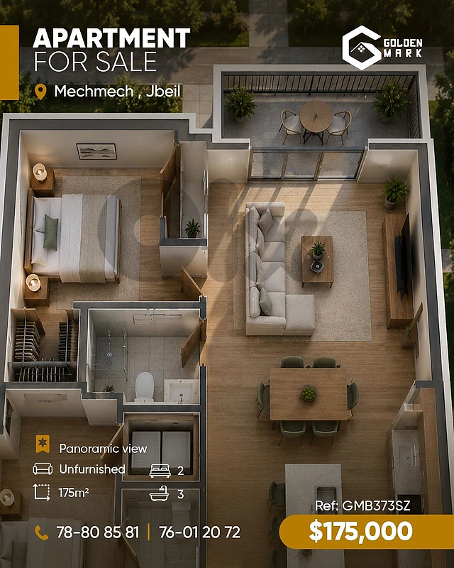 GMB373SZ - Apartment For Sale In Mechmech  - شقة للبيع في مشمش