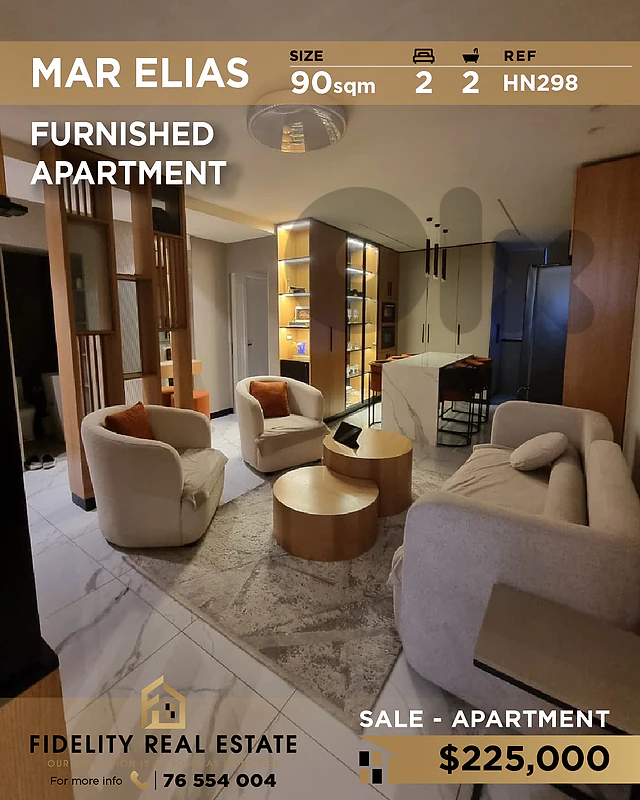 Apartment for sale in Mar Elias HN298 شقة للبيع في مار إلياس
