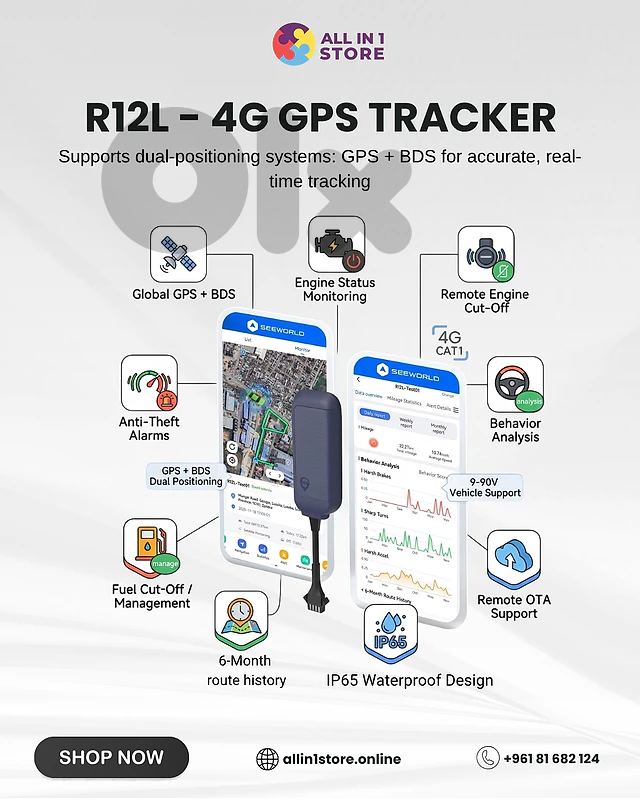 R12L 4G GPS Tracker