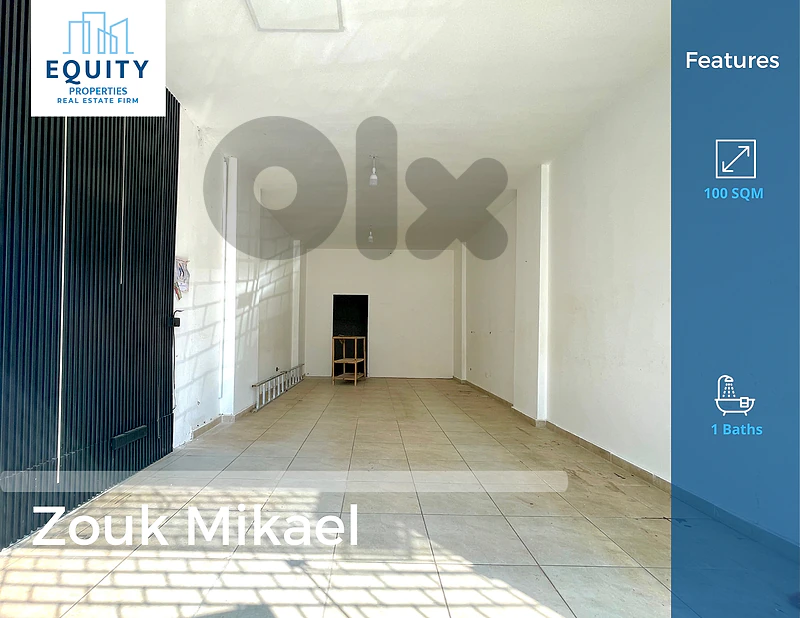100 SQM Shop For Rent In Zouk Mikael Great Location #RK50226