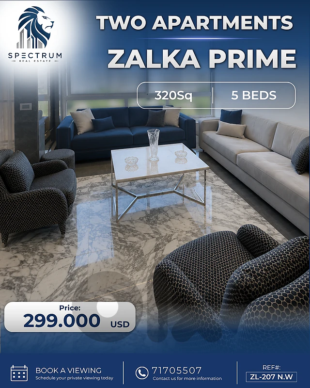 TWO APARTMENTS ZALKA PRIME | 320Sq | HOT DEAL , (ZL-207) N.W TWO APARTMENTS ZALKA PRIME | 320Sq | HOT DEAL , (ZL-207) N.W