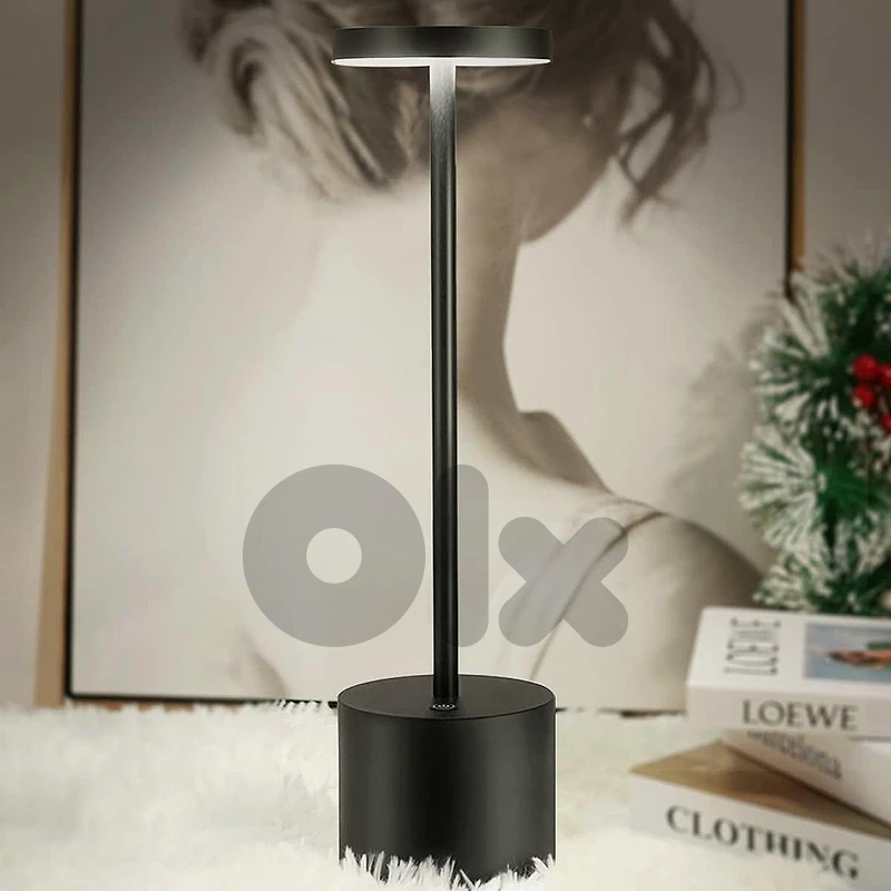 Modern Iron Table Lamp with Dimmable LED Light