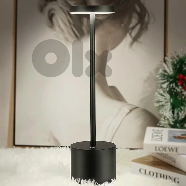 Modern Iron Table Lamp with Dimmable LED Light