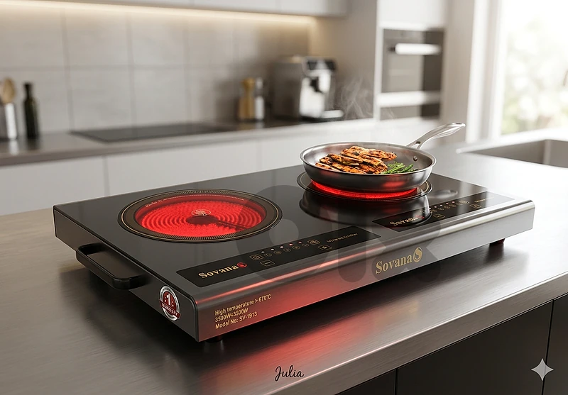 infrared cooker double burner 3500watt سخانة