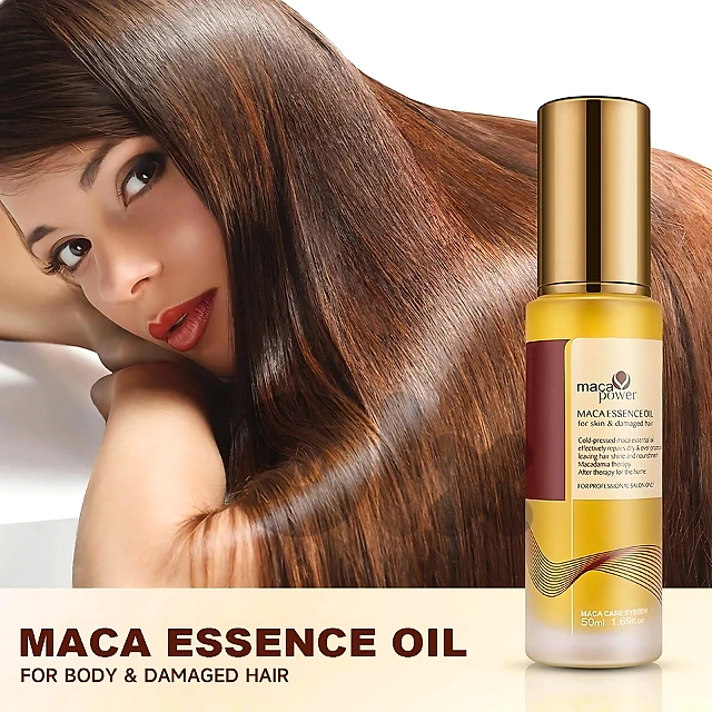 Karseell Maca Essence Oil with Argan, Vitamin E for Damaged Hair