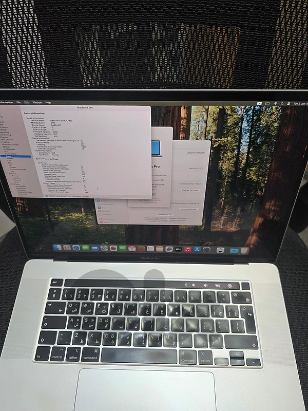 16 inch macbook touch bar 2019