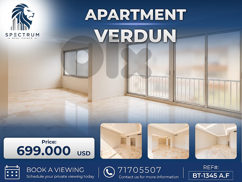 SPACIOUS APARTMENT IN VERDUN PRIME | 320SQ | 3 BEDROOMS | BT-1435 A.F