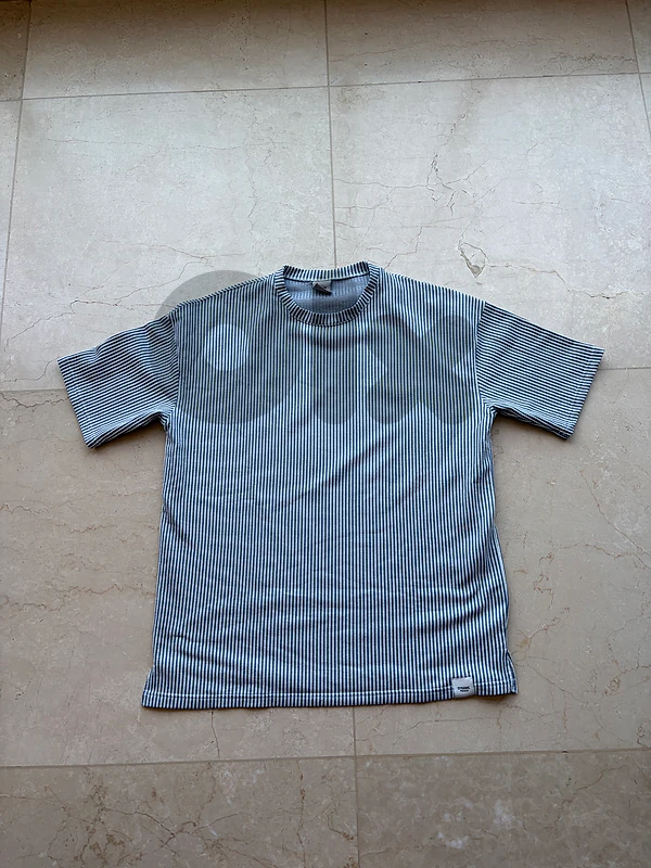 striped blue and white tshirt
