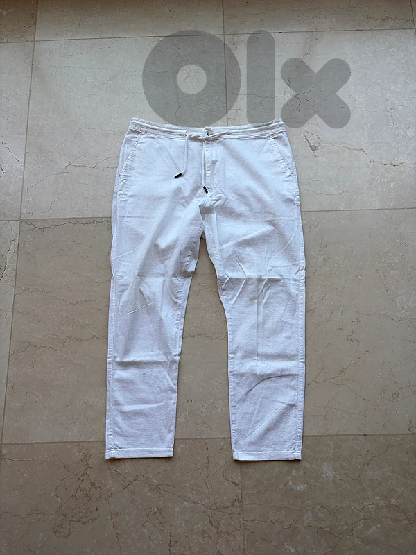 cotton white pants
