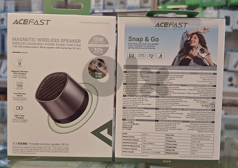ACEFAST PORTABLE WIRELESS SPEAKER K8 GO