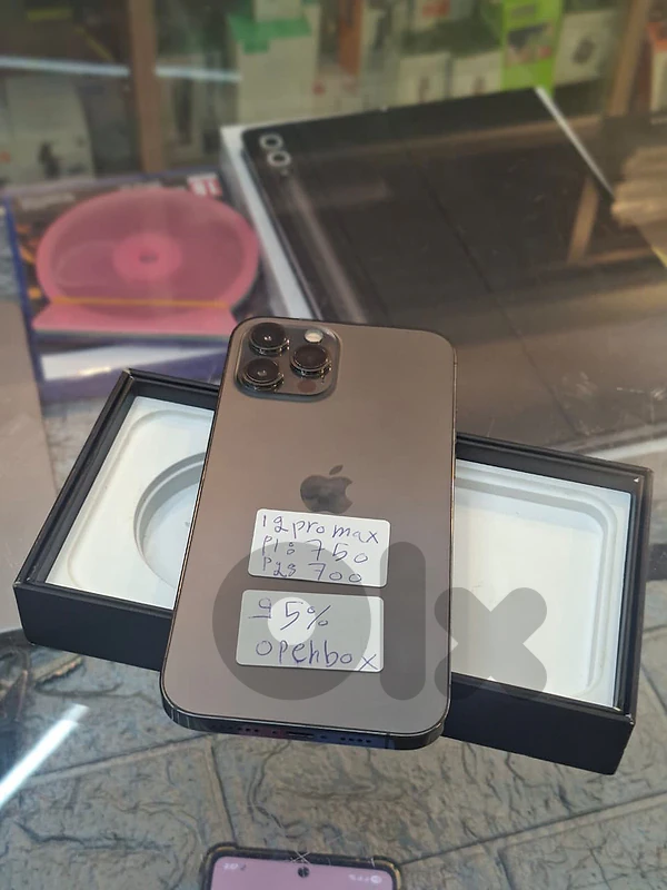 Used open box 12 pro max 256 gb