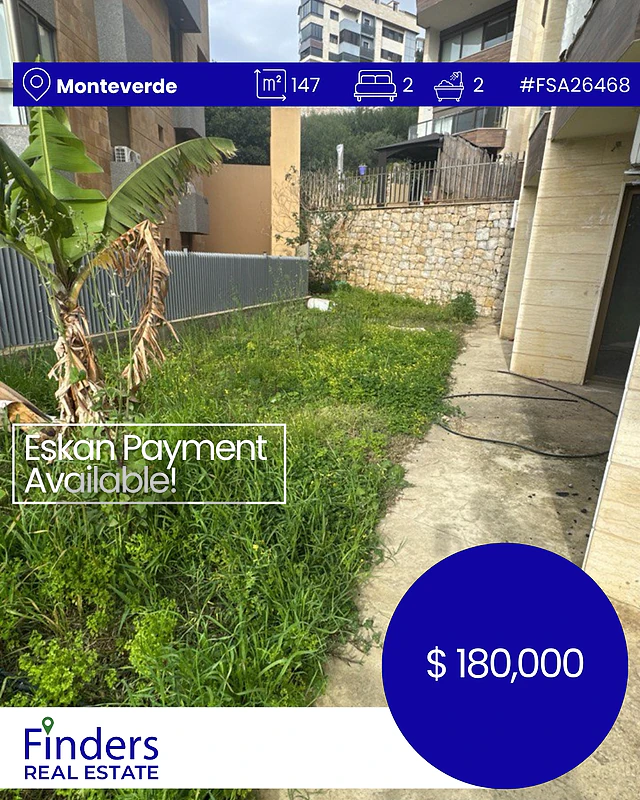 Apartment for sale in Monteverde!شقة للبيع في مونتيفيردي!