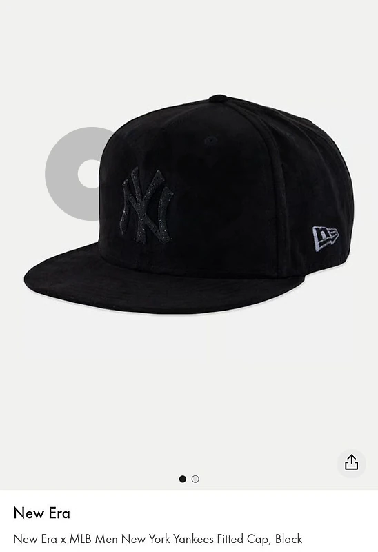 mlb new era fitted cap black