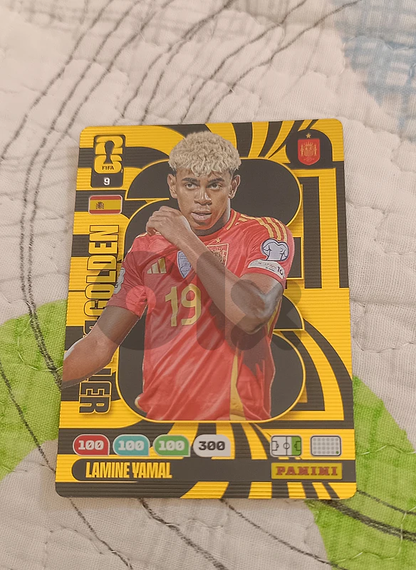 pack-fresh Panini World Cup 2026 Cards - Lamine Yamal Golden Baller