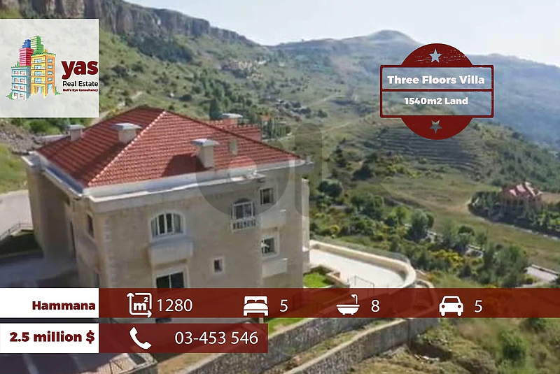 Hammana 1280m2 | 1540m2 Land | Three Floors Villa | Mountain View |TCH